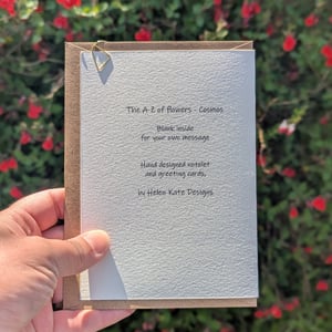 Image of Cosmos greeting card