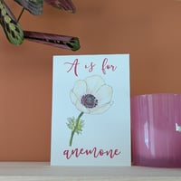 Image 1 of Anemone greeting card