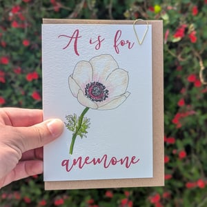 Image of Anemone greeting card