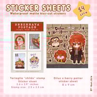 [Pre-order] Genshin Childe and diluc sticker sheet