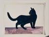 Standing cat ~ Original painting