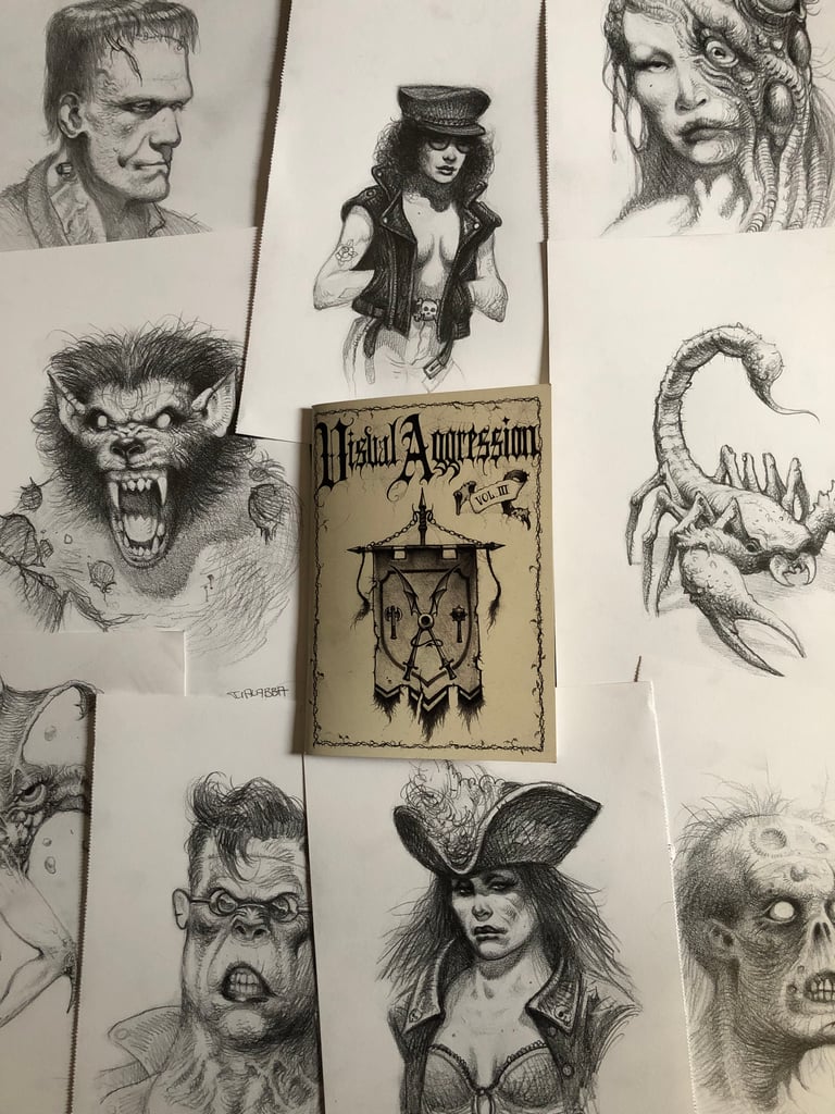 VISUAL AGGRESSION Zine + One Original Artwork