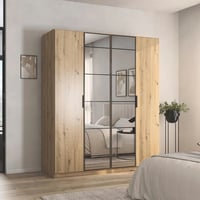 Acero 4 Door Hinged Wardrobe - oak
