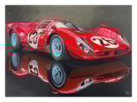 30x40 cm. Print Ferrari 330 P3 /412