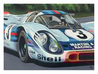 30x40 cm. Print Porsche 917 K Sebring