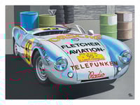 30x40 cm. Print Porsche 550 Spyder Panamericana