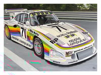 30x40 cm. Print Porsche 935 K3 Apple