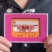 Image 2 of TDK D90 Cassette Tape - Orange