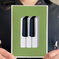 Image 3 of Piano Keys - Green