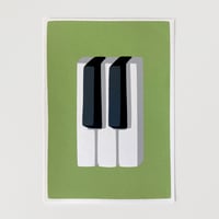 Image 1 of Piano Keys - Green