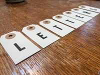Image 1 of Shipping Tag Letters