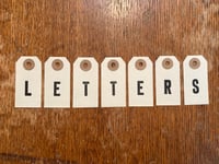 Image 3 of Shipping Tag Letters