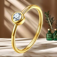Image 1 of Gold Solitaire Rings