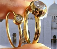 Image 4 of Gold Solitaire Rings