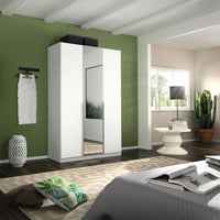 Alabama 3 Door Hinged Wardrobe - white