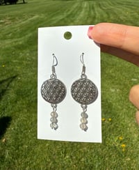 Image 2 of Flower of Life Earrings