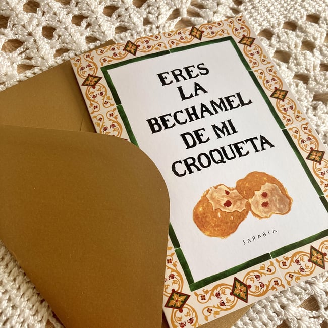 Postal Eres la bechamel 