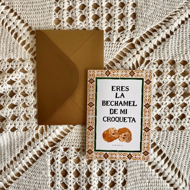 Postal Eres la bechamel 