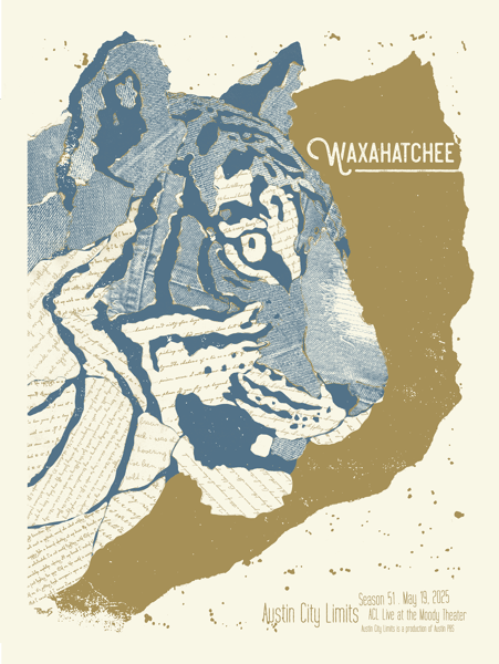 Image of Waxahatchee - official show poster for performance on Austin City Limits 2025