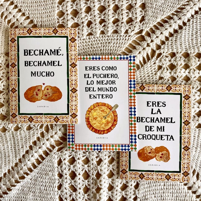 Postal Eres la bechamel 