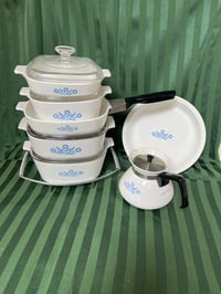 Image 1 of 43- Cornflower Blue Corningware