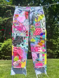 Image 1 of "Offline" patchwork jeans