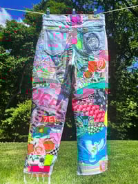 Image 2 of "Offline" patchwork jeans