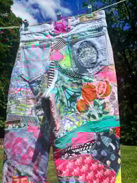 Image 5 of "Offline" patchwork jeans