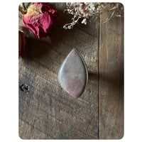 Image 2 of Grey/Red Misty Jasper Solid Brass Ring