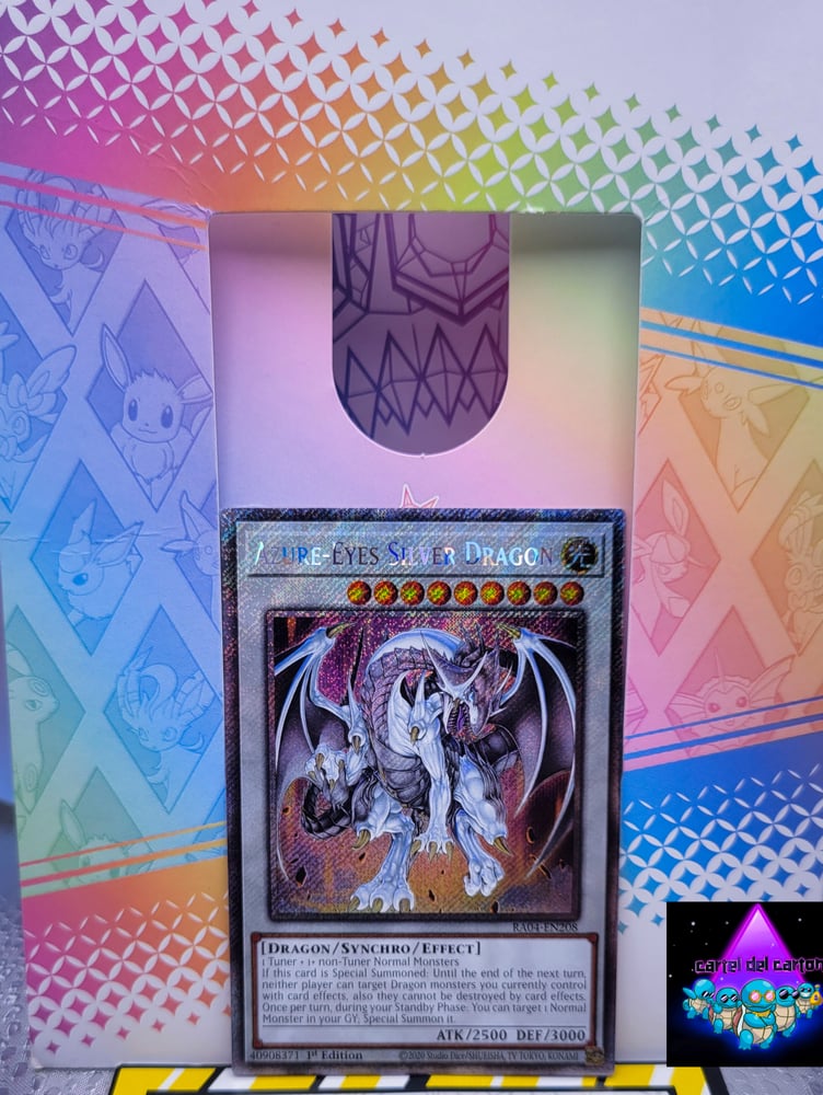 Image of Azure Eyes Silver Dragon Platinum Secret Rare NM 1st edition