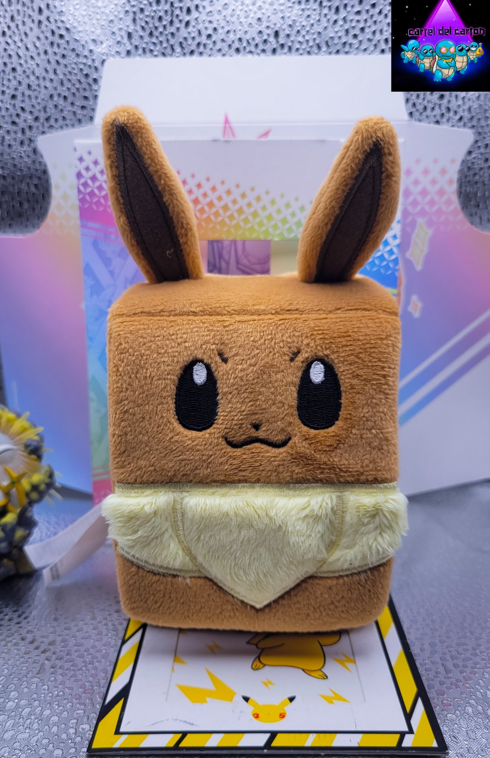 Image of Prismatic Evolutions Eevee fluffy Deck Case Limited Edition
