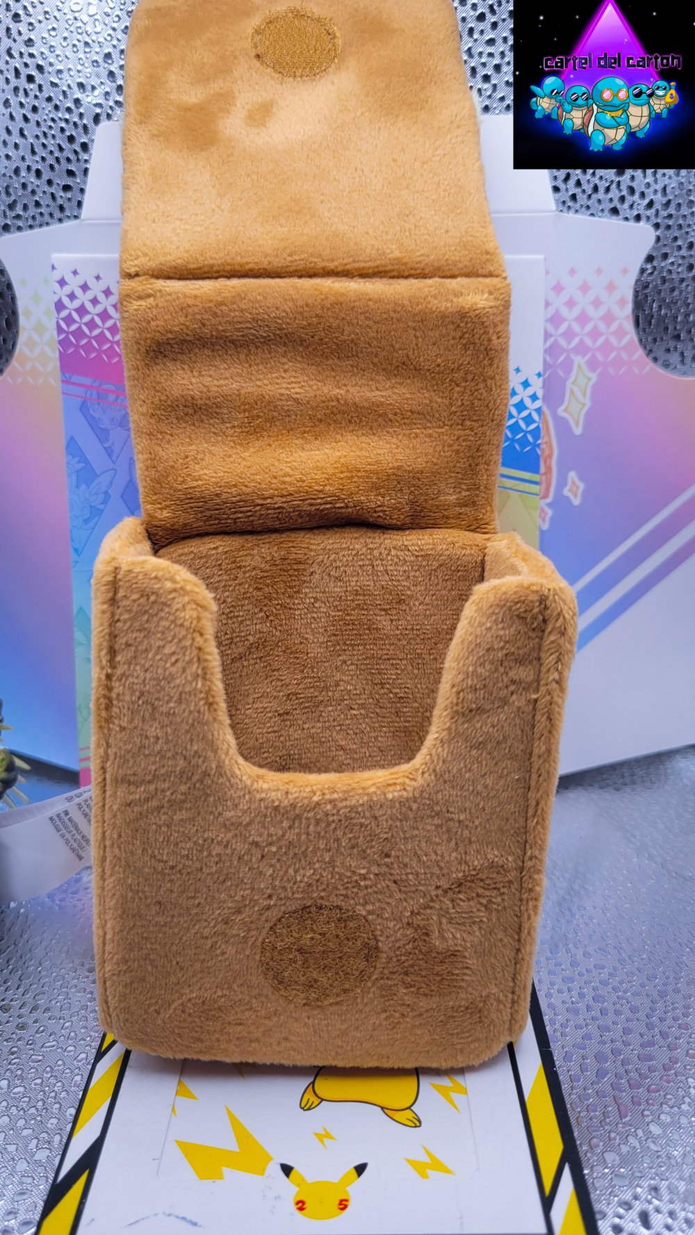 Image of Prismatic Evolutions Eevee fluffy Deck Case Limited Edition