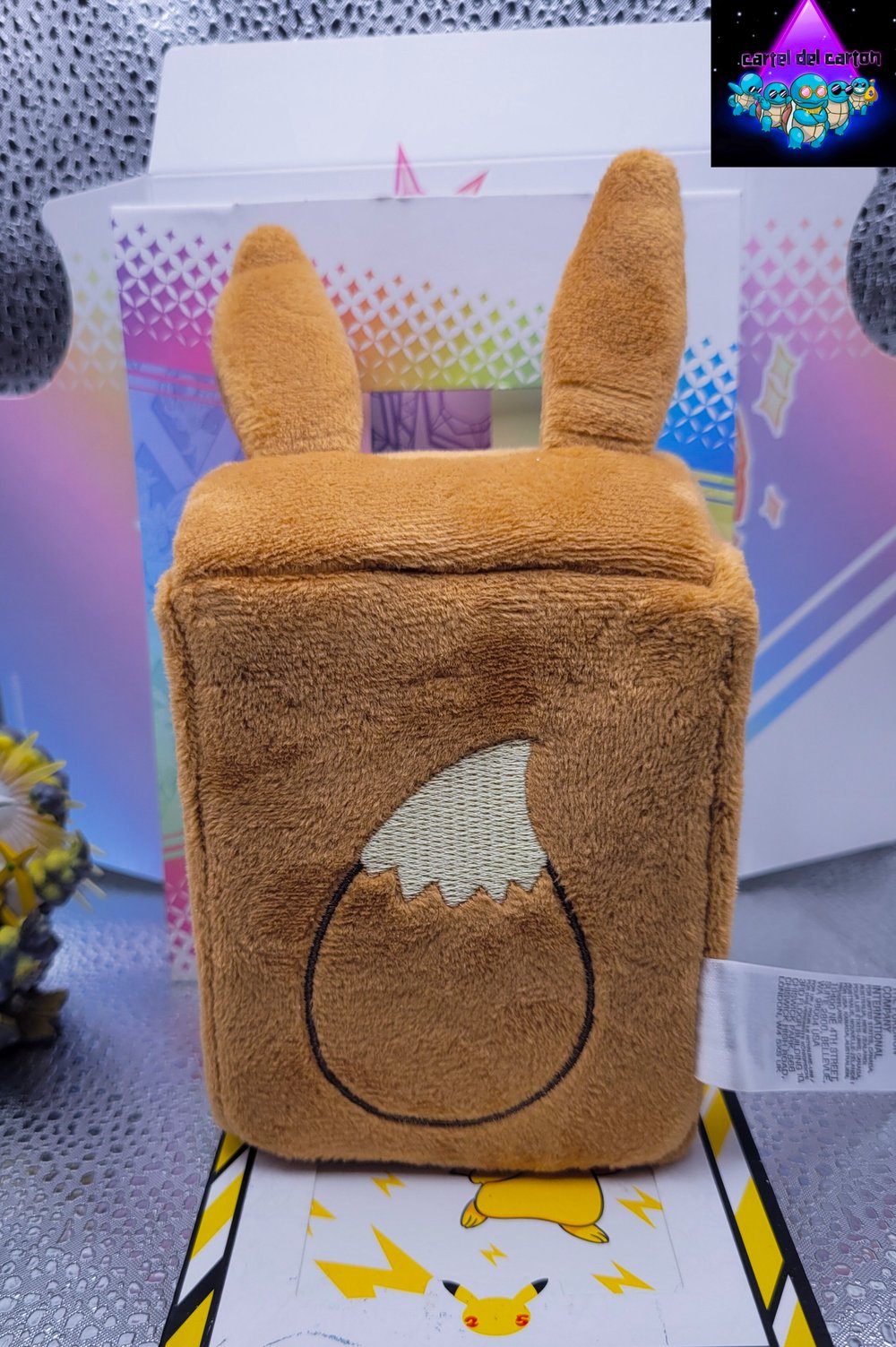 Image of Prismatic Evolutions Eevee fluffy Deck Case Limited Edition
