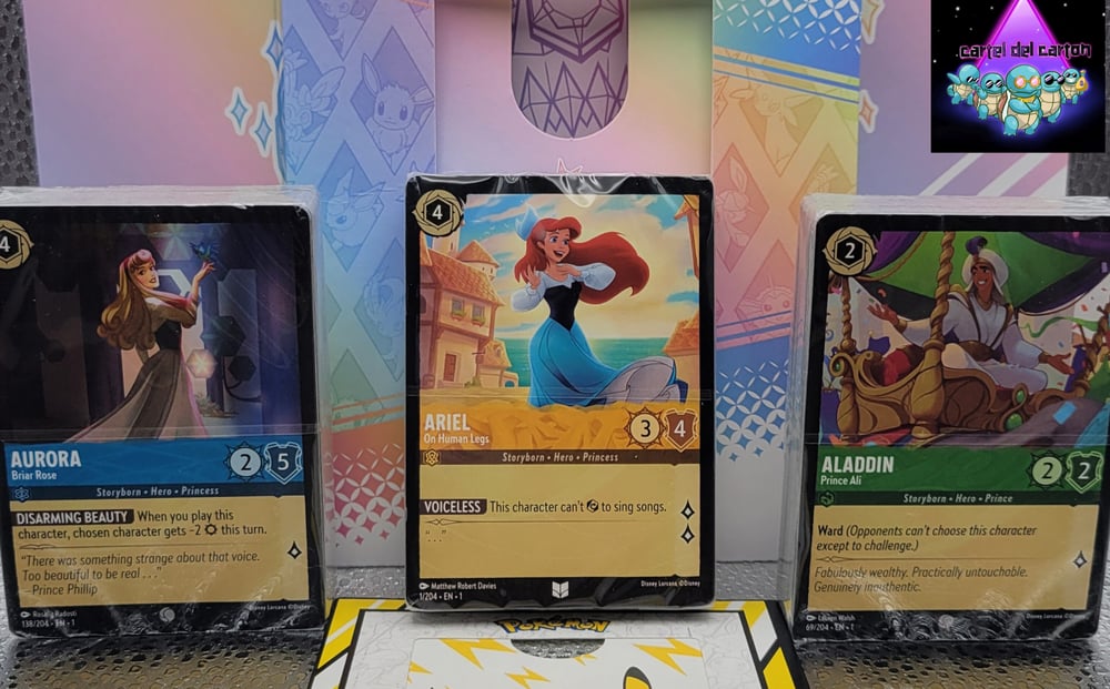Image of Disney Lorcana First Chapter and Rise of the Flooborn Starter Decks. 