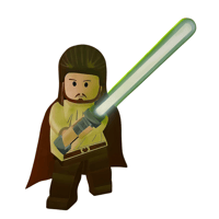 Lego Qui-Gon Jinn Painting