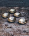 Botanical brass trinket dish