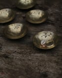 Botanical brass trinket dish