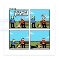 Image of Dog Bite print - signed