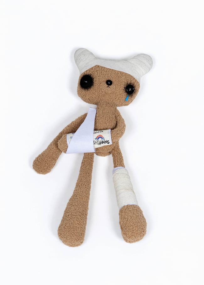 Broken teddy bear 