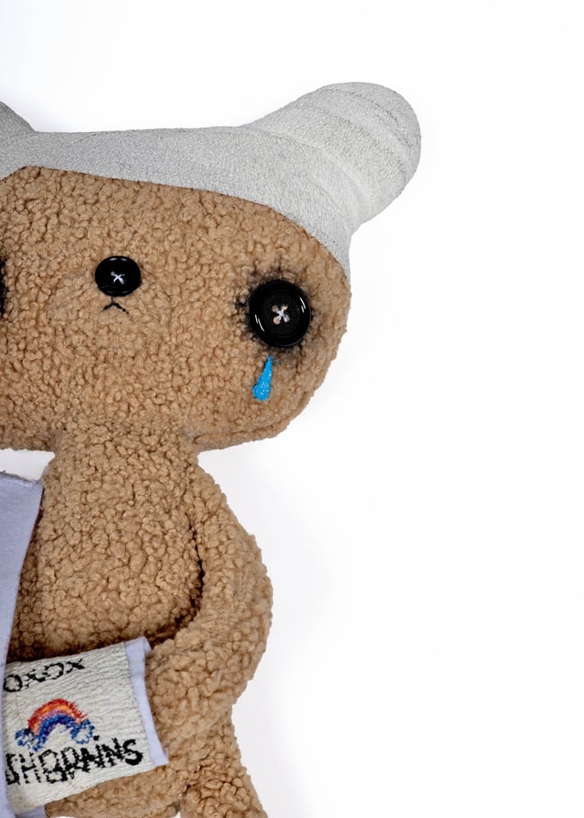 Broken teddy bear 