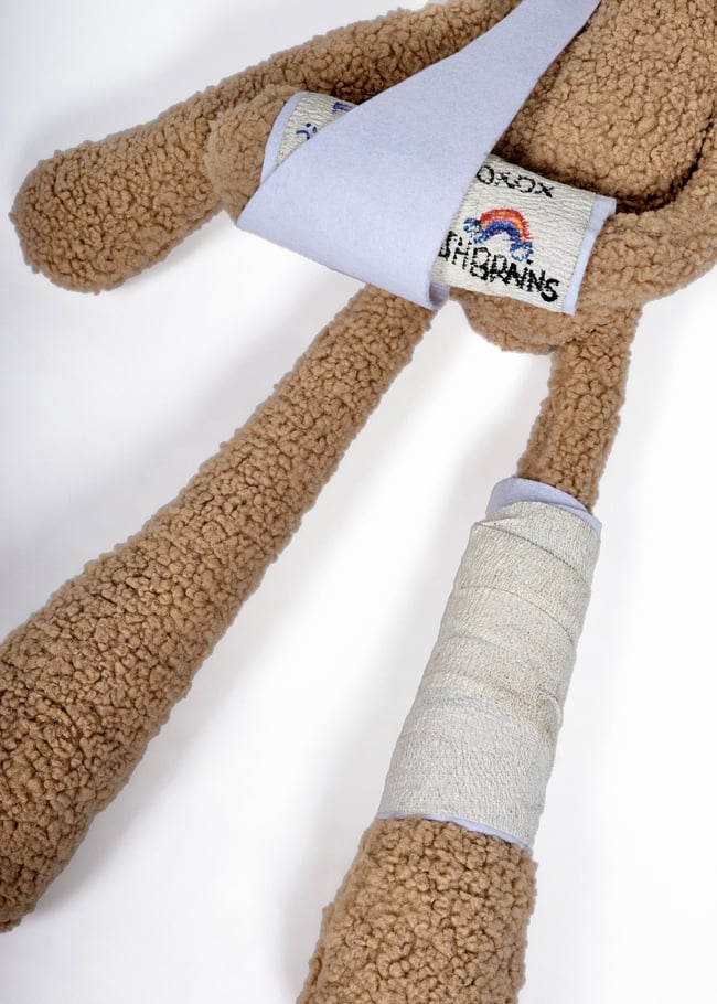 Broken teddy bear 