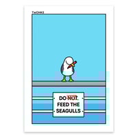 Image of Seagulls - A4 - signed