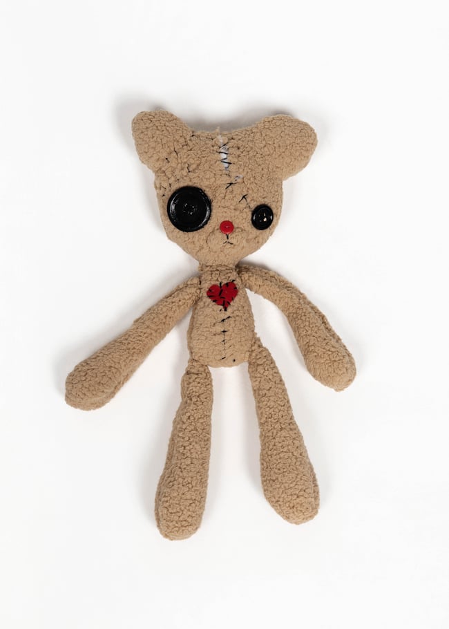 Broken heart teddy bear