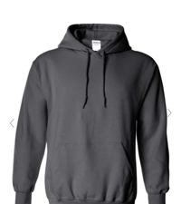 Image 3 of Custom Black/Army/Charcoal Pull-Over Hoodie 
