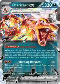 Charizard ex - 054/091 - SV: Paldean Fates- Near Mint