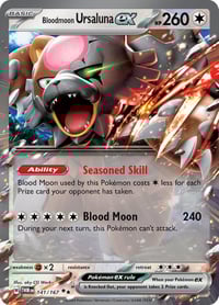 Bloodmoon Ursaluna ex - 141/167 - SV06: Twilight Masquerade- Near Mint