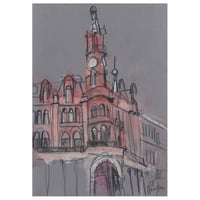 Image 1 of Corner of Great Western Road and Bank Street - Pencil and Soft Pastels on Paper 