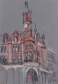 Image 2 of Corner of Great Western Road and Bank Street - Pencil and Soft Pastels on Paper 