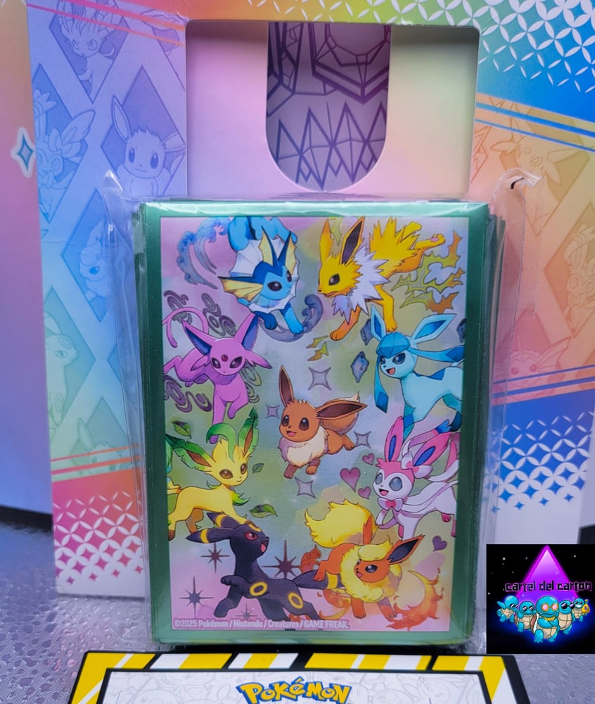 Image of Prismatic Evolutions Eevelutions super premium sleeves. Limited edition 65ct