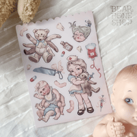 Image 2 of Toy Nurse | Vinyl Sticker Sheet